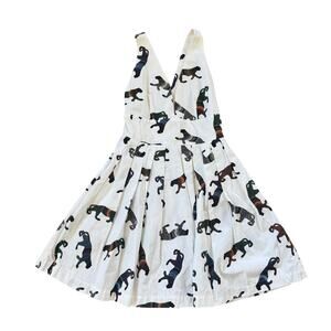 MSGM Panther Mini Dress White